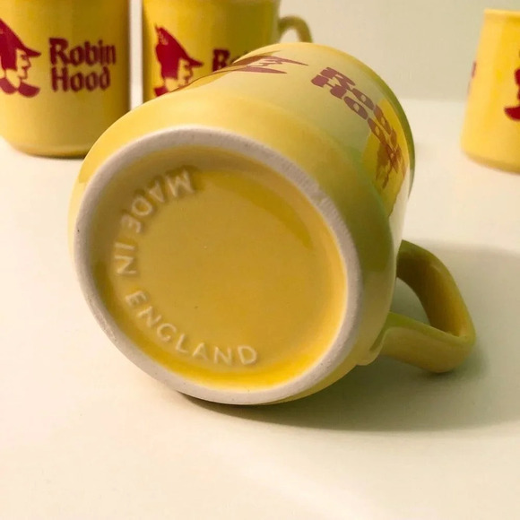 Vintage Lot of 4 Robin Hood Mugs Cups Made in England - Picture 8 of 14
